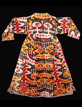 53: Silk-velvet ikat coat (Chapan)